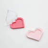 Custom 1 Color Empty Eyeshadow Packaging Blush Boxes Transparent Cover Eyeshadow Palette Organizer Heart Shape Blush on Case
