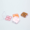 One-stop Solution Empty Pigment Powder Palette Nails 4 Pan Transparent Flip Cover Empty Eyeshadow palette Packaging