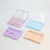 Custom Logo Empty 2 Colors Rectangle Pressed Powder Pallette Flip Cover With Mirror
