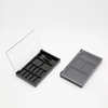 Custom Empty Eyeshadow Palette Case 15 Color Eyeshadow Box With Rectangle Pans Clear Eyeshadow Palette Flip Cover