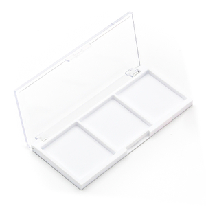 3 Color Wholesale Custom Best Makeup With My Logo Eyeshadow Pallet Diy Empty Rectangle Pan Private Label Eye Shadow Palette