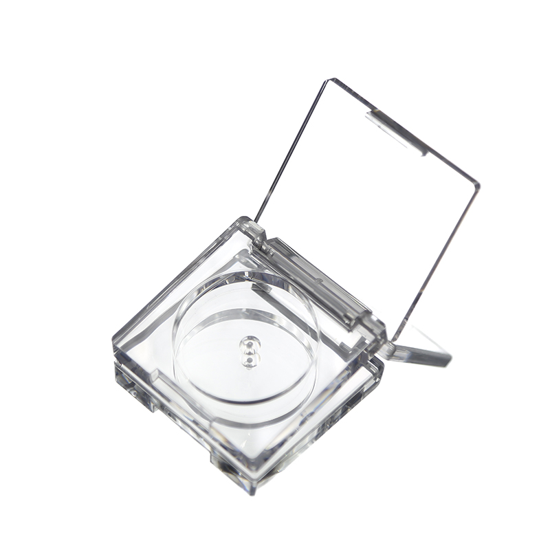 Private Label Custom Your Logo Plastic Clear Eyeshadow Case Packaging Square Cheap Eyeshadow Palette Empty Blush Box