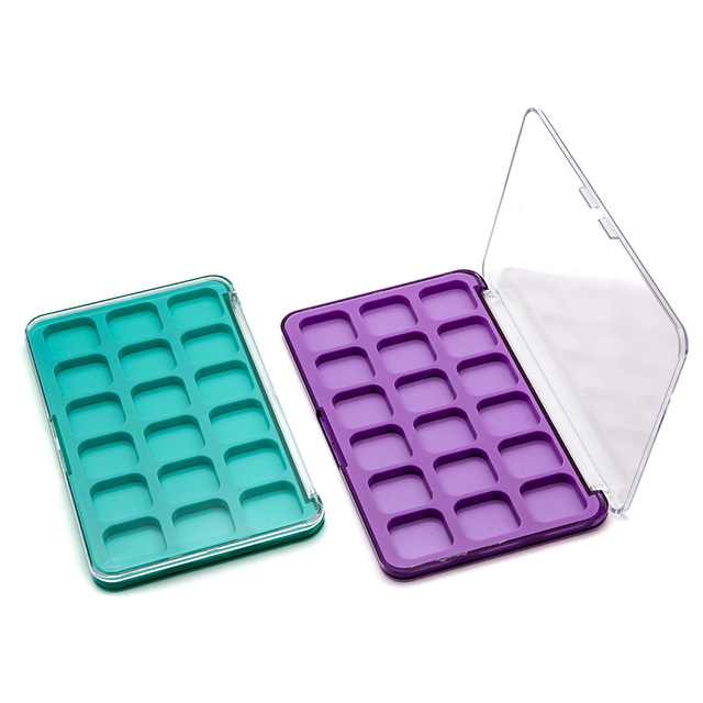 actory Supply 18 Color Eyeshadow Palette Private Label Custom Packaging Transparent Premium Eyeshadow Packaging Empty Palette