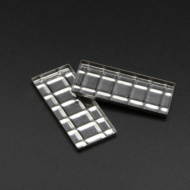 Custom Logo Eyeshadow Godet Tin Pan Square Eye Shadow Pans Empty Eyeshadow Case