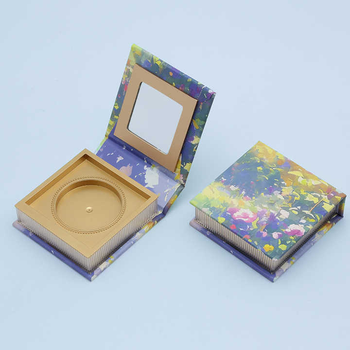 1 Grid Empty Plastic Cosmetic Packing Box Multicolor Eyeshadow Packaging Box Printing Logo Cardboard Paperboard