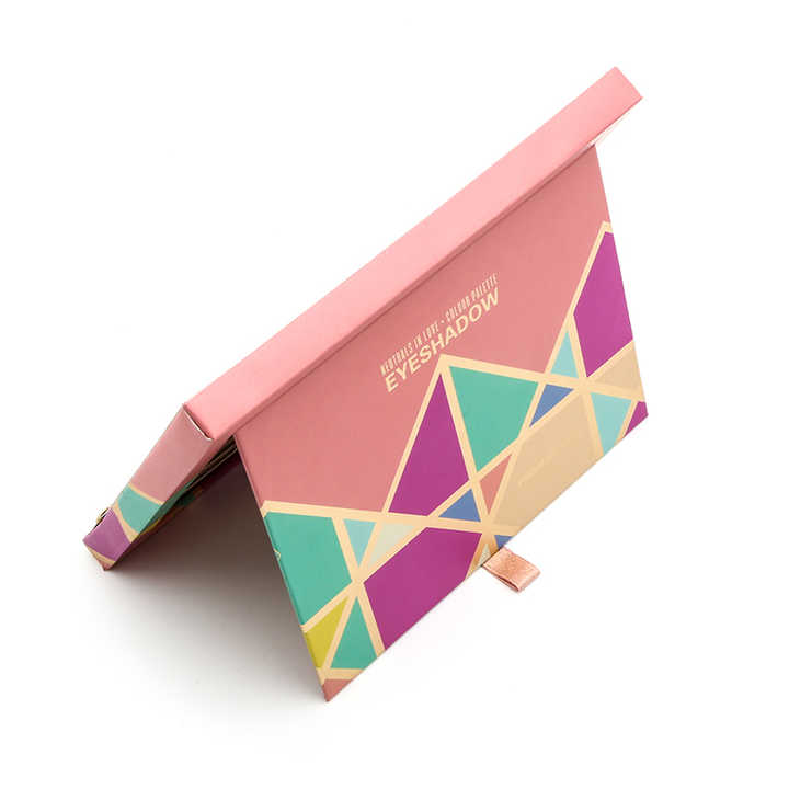 Drawing Design Custom Box Packaging Eyeshadow Palette Book 16 Color Paper Eyeshadow Cardboard Paperboard Packaging
