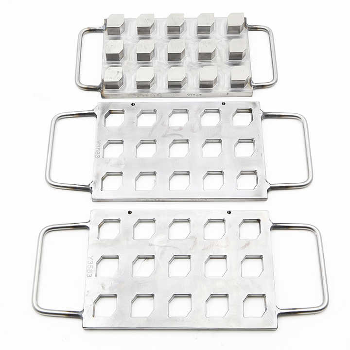 Custom 15 Hole Aluminum Mould Diy Powder Press Mold 26mm Tin Pans Eyeshadow Powder Filling Tool