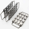 Custom Pattern Label 16 Cavities Rectangle Mould Diy Eyeshadow Filling Plate Mold Multi Size Aluminum Metal Press Powder Mould