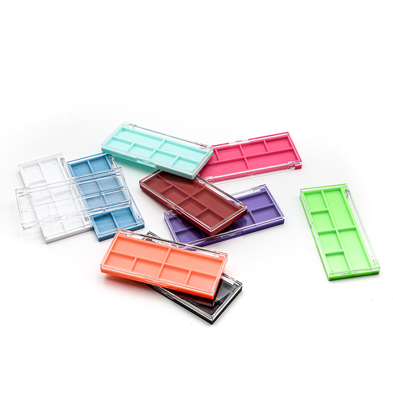 3 Color Wholesale Custom Best Makeup With My Logo Eyeshadow Pallet Diy Empty Rectangle Pan Private Label Eye Shadow Palette