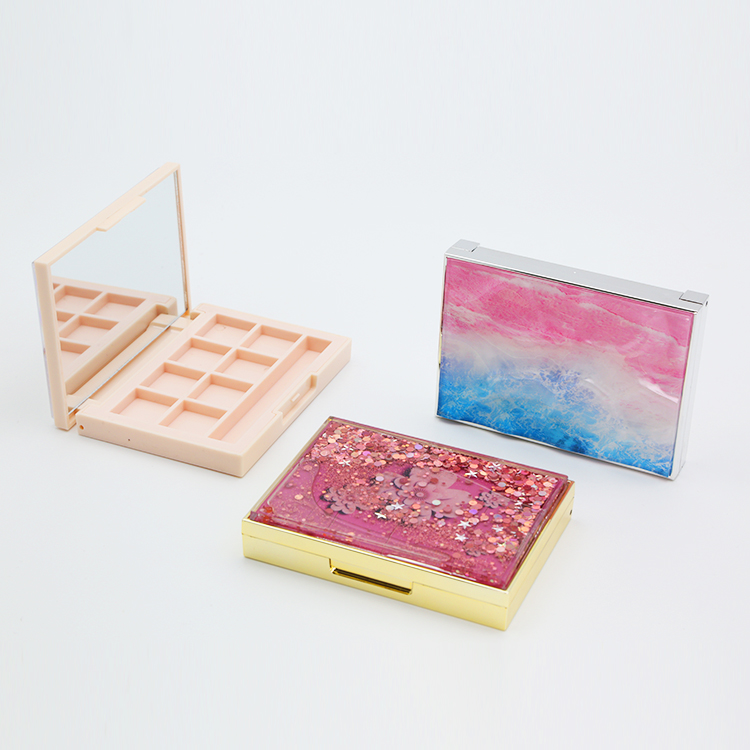 Professional Manufacturing Eyeshadow Packaging Plastic Box and Metal Material Can Be Customized Eyeshadow Packaging