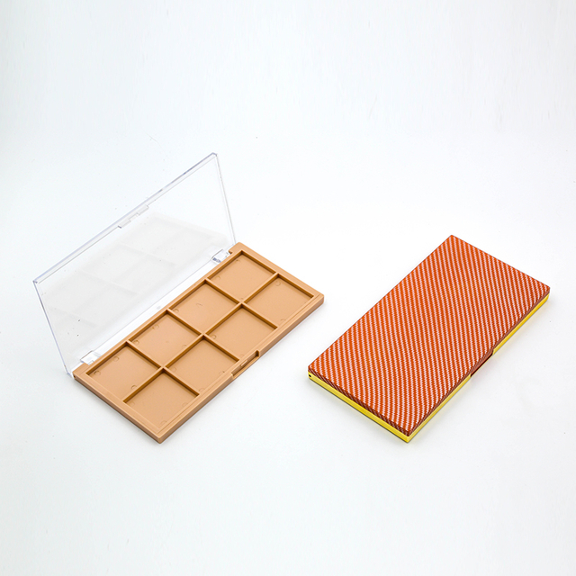  Custom 8 Colors Logo Transparent Flip Cover Sheet Eyeshadow Palette Eyeshadow Empty Palette Case
