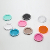 Eyeshadow Palette Custom Shape Packaging Single Eyeshadow Round Transparent Flip Cover Blush Highlight Eyeshadow Packaging