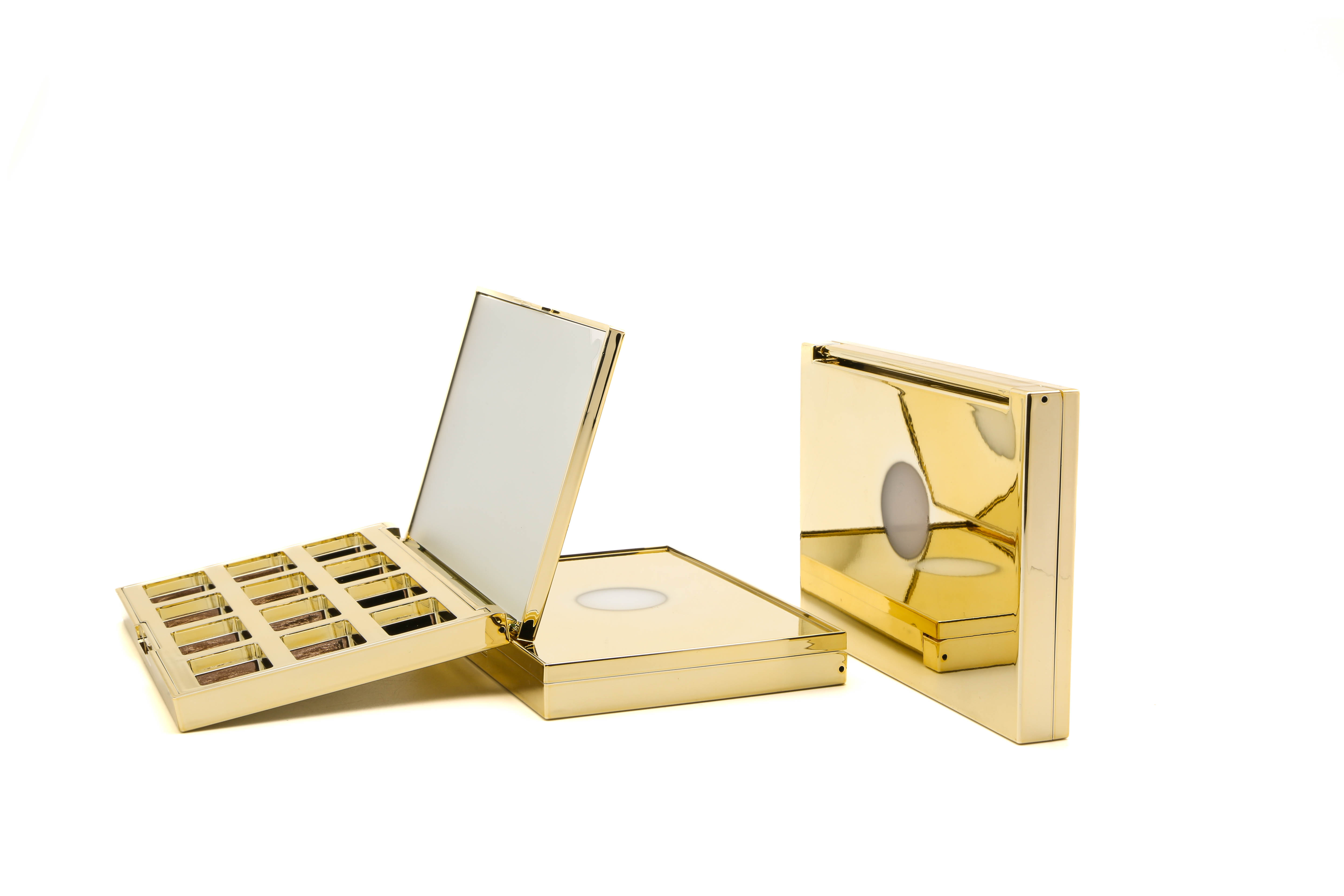 Customizable 12color Empty Eyeshadow Palette Plastic Organizer Multichrome Eyeshadow Palette Square