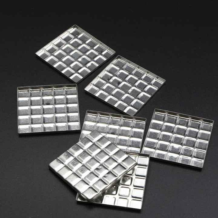 DIY 42 mm Circular Eye Shadow Iron Tin Packaging Pan High Quality Plating Iron Container Magnetic Iron Pan for Makeup Packaging