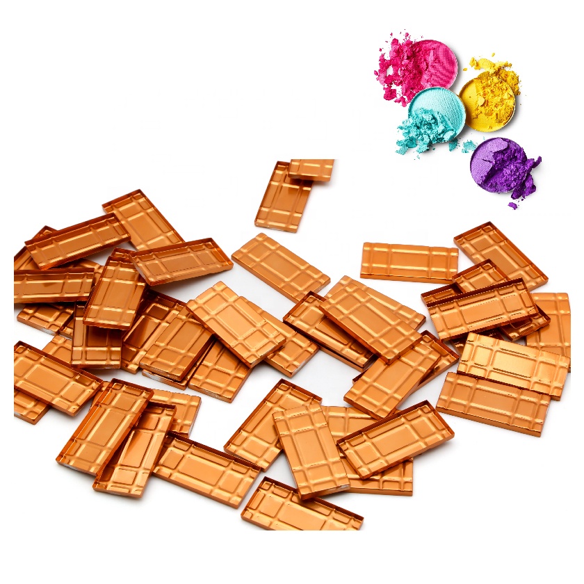 2025 New Arrivals Eyeshadow Metal Tin Pans Multiple Colors Eye Shadow Refills Durable Magnetic Tin Metal Pans For Makeup