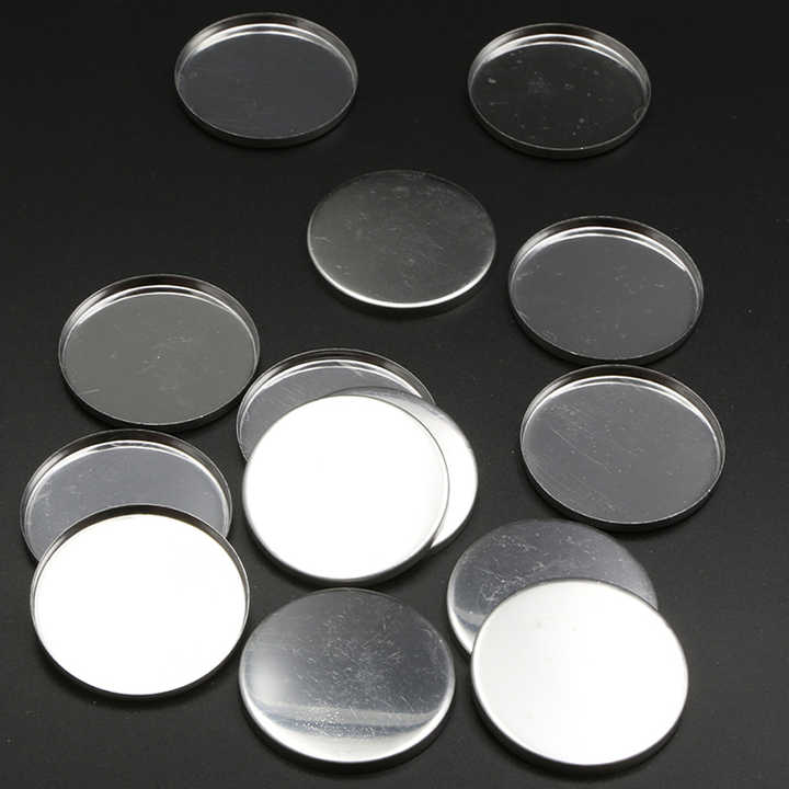 Diy 44 Mm Magnetic Tin Pans Round Iron Tin Makeup Packaging Pan Plating Iron Container Eyeshadow Tin Pans