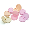 1 Color Empty Round Plastic Eyeshadow Sample case in Stock clear Eyeshadow Palette travel eyeshadow palette supplier