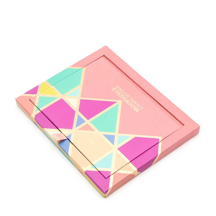 Drawing Design Custom Box Packaging Eyeshadow Palette Book 16 Color Paper Eyeshadow Cardboard Paperboard Packaging