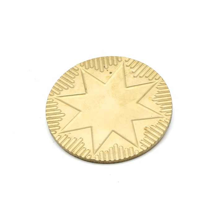 Low Price Custom Copper Flower Pattern Eye Shadow Pressing Tool Durable Material Embossing Mold for Makeup