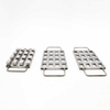 Custom Pattern Label 16 Cavities Rectangle Mould Diy Eyeshadow Filling Plate Mold Multi Size Aluminum Metal Press Powder Mould