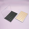 Custom 35 Color Empty Eyeshadow Palette Box High Quality Rectangular Transparent Flip Cover Luxury Eyeshadow Palette
