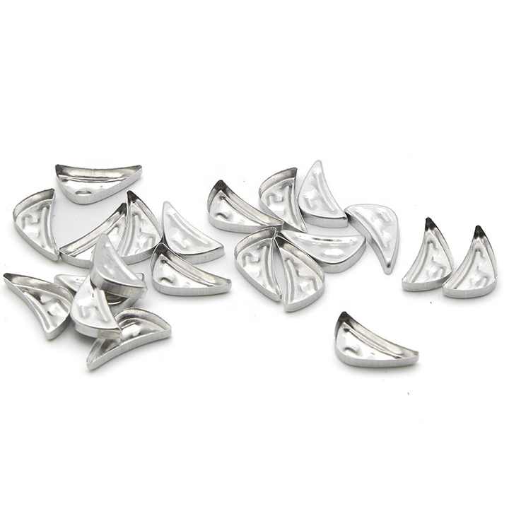 Leakage Prevention Diy Magnetic Eyeshadow Tin Pans Leaf Shape 4.15cm Makeup Tin Pans