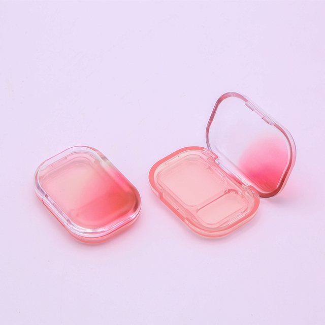 Custom Shape Eyeshadow Palette Flip Cover Buckle Clear Eyeshadow Packaging Cosmetic Cute Eyeshadow Palette Blush Box