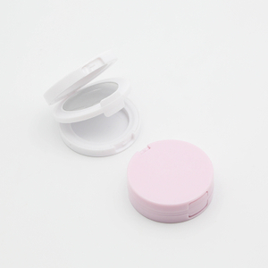 Single Color Wholesale Factory Customized Circle Empty Eye Shadow Palette with Mirror