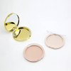Eco Friendly Plastic Material Round Compact Pressed Powder Packaging Empty Single Color Eye Shadow Palettes