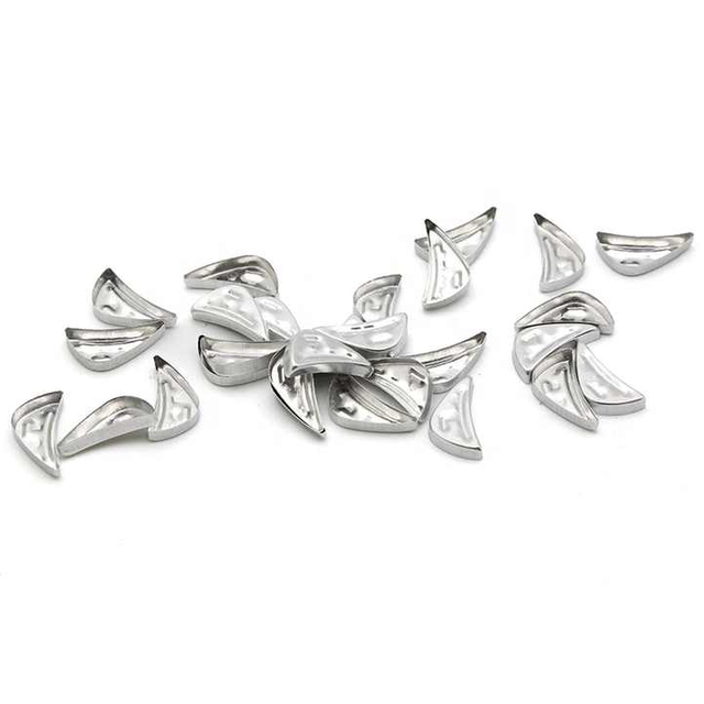 Leakage Prevention Diy Magnetic Eyeshadow Tin Pans Leaf Shape 4.15cm Makeup Tin Pans