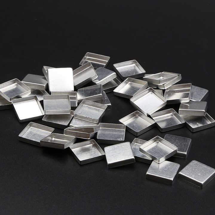 Custom Shape Square 17.4*17.4mm Magnetic Eyeshadow Tin Pans Iron/aluminum Pans Diy Empty Eyeshadow Pans