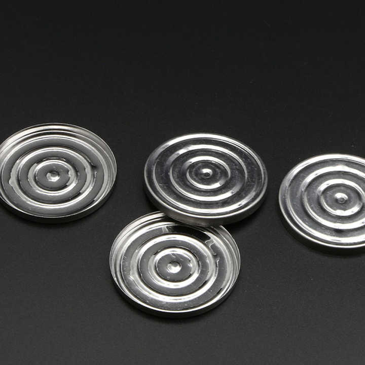 Circular Eye Shadow Iron Tin Packaging Pan High Quality Plating Iron Container Magnetic Iron Pan for Makeup Packaging