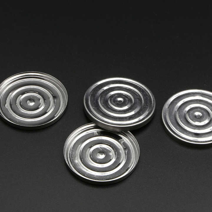 Circular Eye Shadow Iron Tin Packaging Pan High Quality Plating Iron Container Magnetic Iron Pan for Makeup Packaging