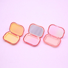 Custom High Quality 1 Color Square Clear Transparent Eyeshadow Palette High Pigmented Glitter Multichrome Eyeshadow Palette