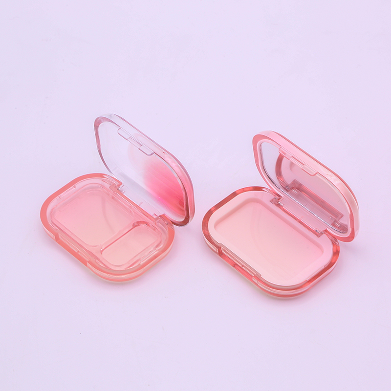 Custom Shape Eyeshadow Palette Flip Cover Buckle Clear Eyeshadow Packaging Cosmetic Cute Eyeshadow Palette Blush Box