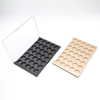 Custom 35 Color Empty Eyeshadow Palette Box High Quality Rectangular Transparent Flip Cover Luxury Eyeshadow Palette