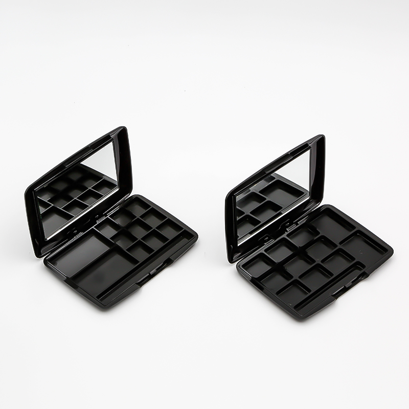 Factory 11 Colors Empty Eye Shadow Pallet Make up Pallets Eye Shadow Case Flip Cover With Mirror wholesale