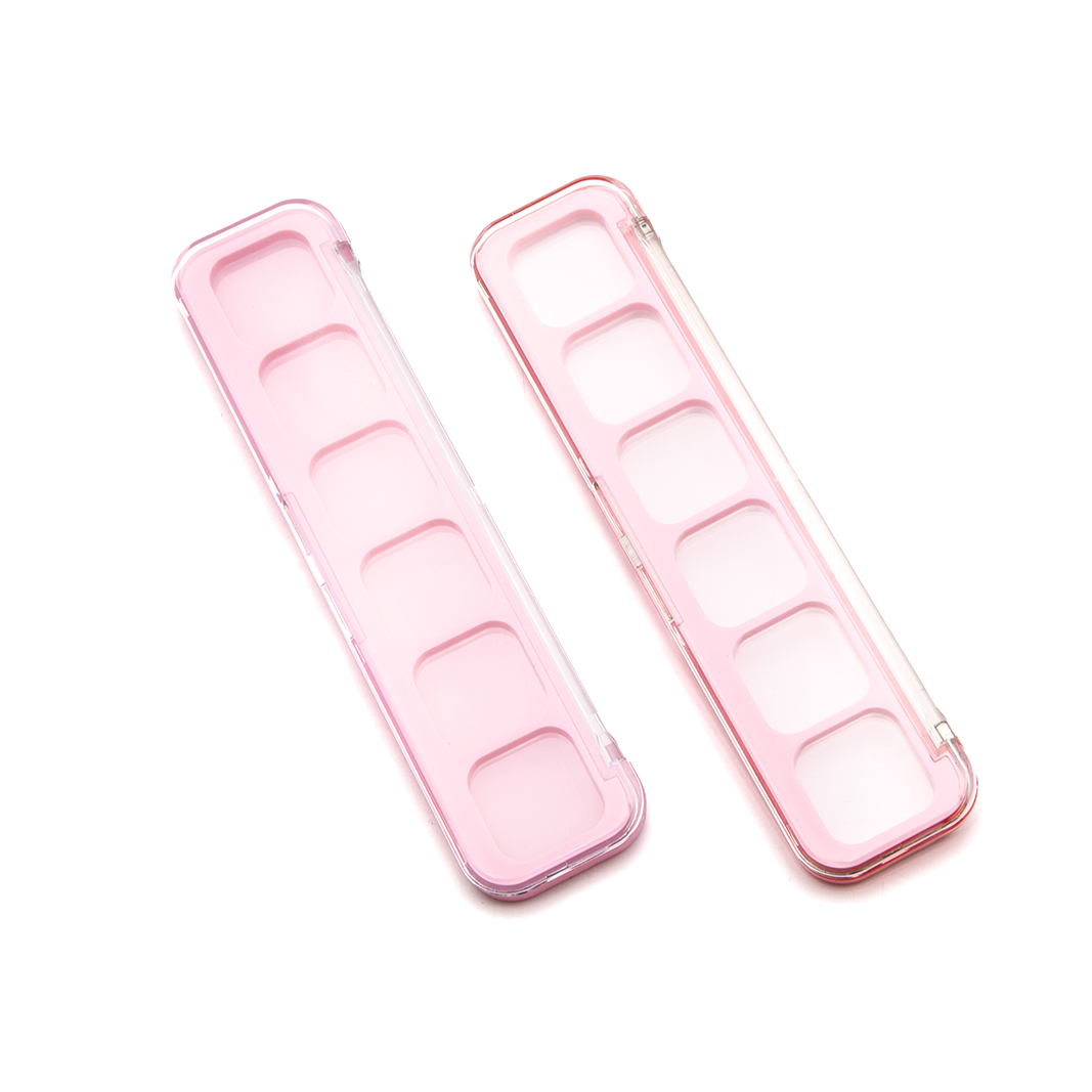 Attractive Price 6-18colors Eyeshadow Palette Packaging Plastic Transparent Eyeshadow Palette Packaging Make Your Own Brand