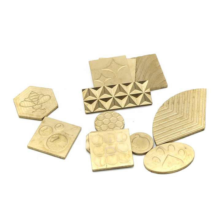 Custom Superior Quality Eye Shadow Pressing Tool Copper Cosmetic Powder Pressing Plate for Eyeshadow Molding Tool