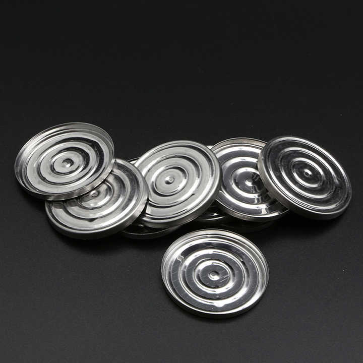 Circular Eye Shadow Iron Tin Packaging Pan High Quality Plating Iron Container Magnetic Iron Pan for Makeup Packaging
