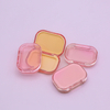 Custom High Quality 1 Color Square Clear Transparent Eyeshadow Palette High Pigmented Glitter Multichrome Eyeshadow Palette