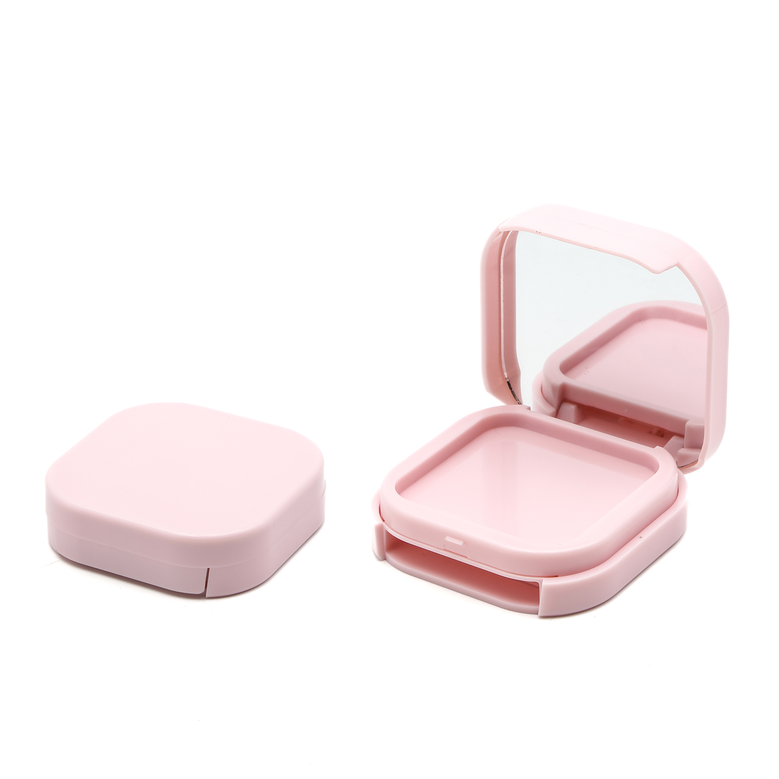 Single-Hole Wholesale Eyeshadow Private Label Luxury Empty Makeup Metal Custom Eyeshadow Palette With Mirror