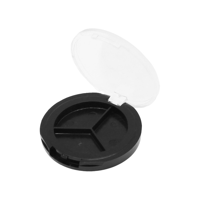 Eyeshadow Palette Custom Shape Packaging Single Eyeshadow Round Transparent Flip Cover Blush Highlight Eyeshadow Packaging