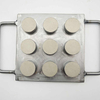 Custom Pattern Label 12 Cavities Heart Shape Mould DIY Eyeshadow Filling Plate Mold Multi Size Aluminum Metal Press Powder Mould