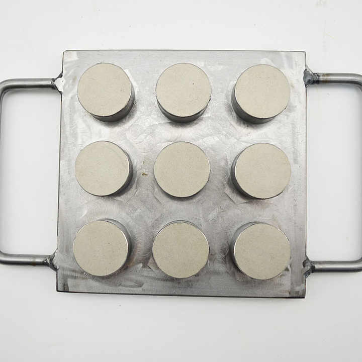Custom Pattern Label 12 Cavities Heart Shape Mould DIY Eyeshadow Filling Plate Mold Multi Size Aluminum Metal Press Powder Mould