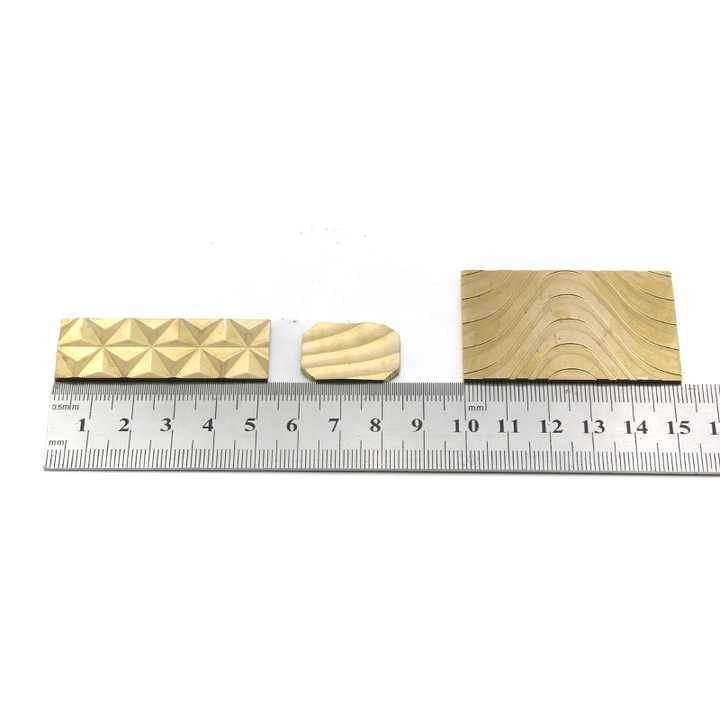 Factory Direct Sales Rectangle Pressed Powder Tools Copper Versatile Design Cosmetic Molding Tool