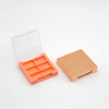 4 Colors Square Internal Customizable Eyeshadow Palette Lipstick Blush Sample Private Label High Quality Unique Eyeshadow Palette