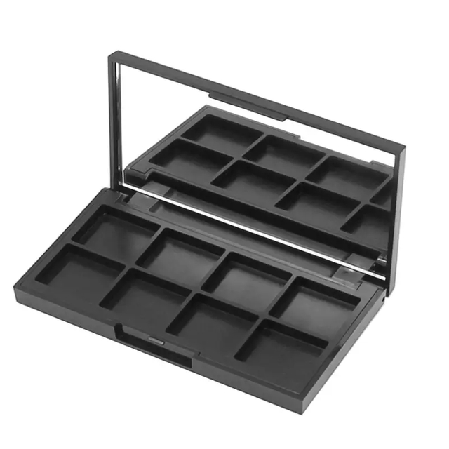 Customizable Color Eyeshadow Luxury Palette Buckle 8 Colors Contouring Eyeshadow Pan Plastic Empty Tray Eyeshadow Packaging