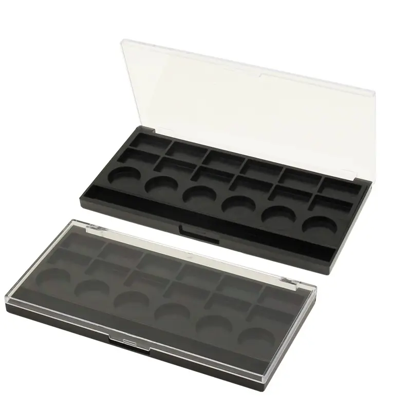 Customizable Eyeshadow Palette 5 Colors Diy Empty Eyeshadow Palette Organizer Black Makeup Packaging Eyeshadow Palette