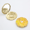 Flower Shape Gold Portable Pallet Custom Eyeshadow Palette Thin Packaging Tray Empty Powder Box Eyeshadow Packaging
